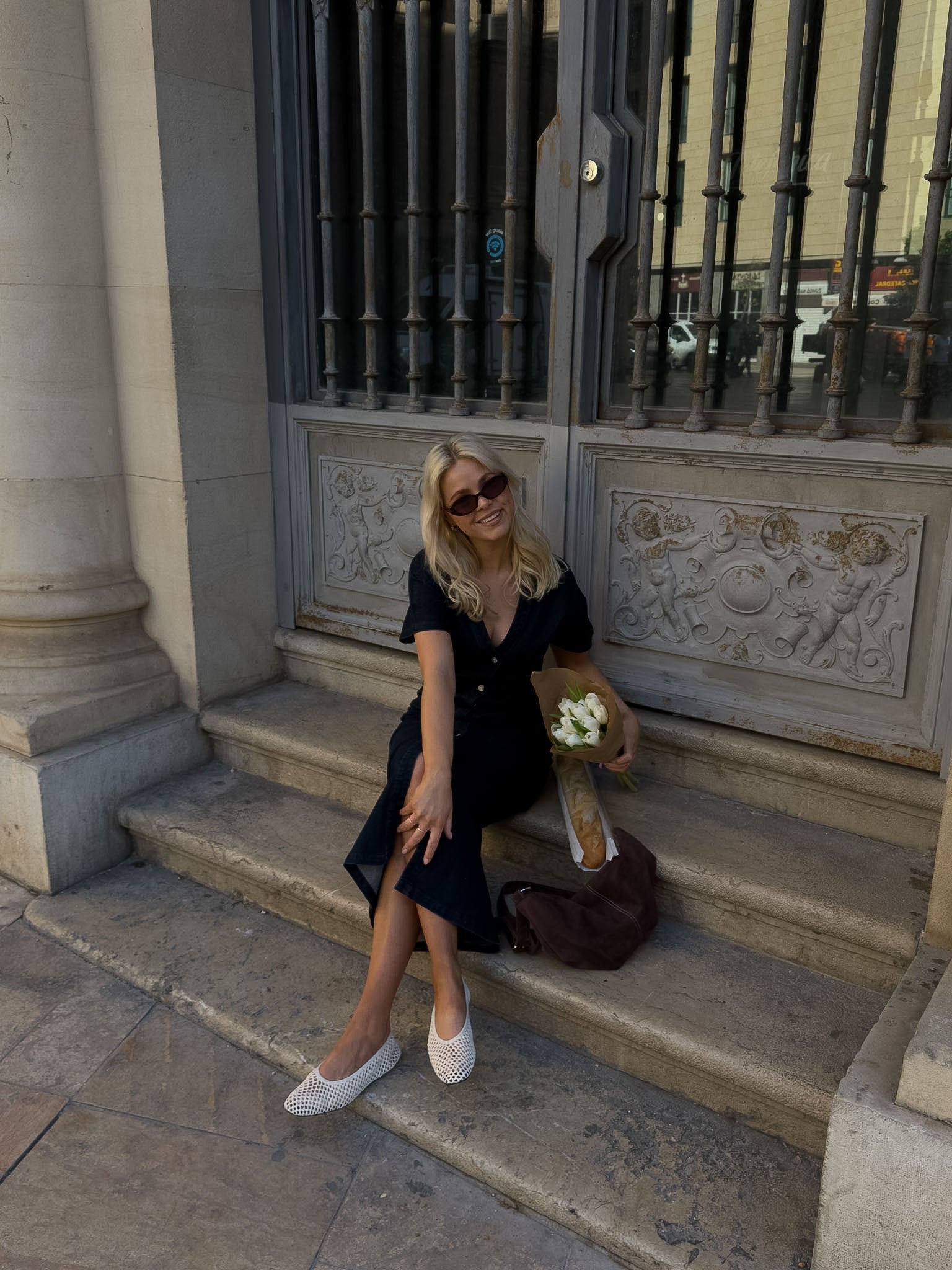 VMSANNI Long Dress - Dark Blue Denim